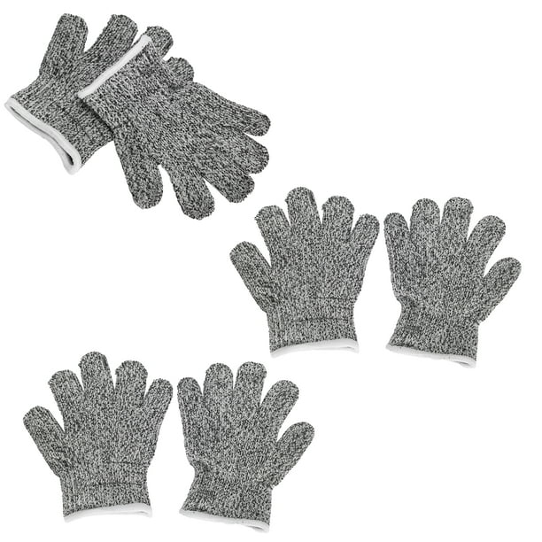 Domqga 3 Pairs Cut Resistant Gloves Children Gardening Outdoor Activities Cut  Proof Work Gloves,Children Protective Gloves,Safety Work Gloves 