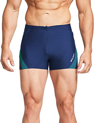 BALEAF Men's Square Leg Athletic Swim Jammers Durable Training Splice Team Swimsuit BALEAF Men's Square Leg Athletic Swim Jammers Durable Training Splice Team Swimsuit