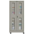 thumbnail image 1 of Hallowell 425S24EVM-HG 400 Series Mobile Ventilated Storage Cabinet  48W in. x 24D in. x 72H in.  725 Hallowell Gray  Single Tier  Double Ventilated Door  1-Wide  Knock-down, 1 of 1