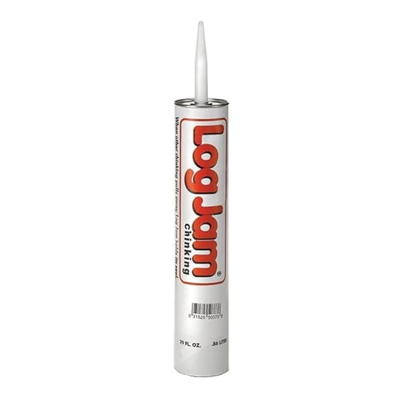Log Jam Acrylic Latex Chinking Caulk, 29 oz Cartridge, Mortar White (Pack of 1)