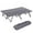 Grey, variant on Outsunny 76" Two Person Folding Camping Cot with Carrying Bag, Green