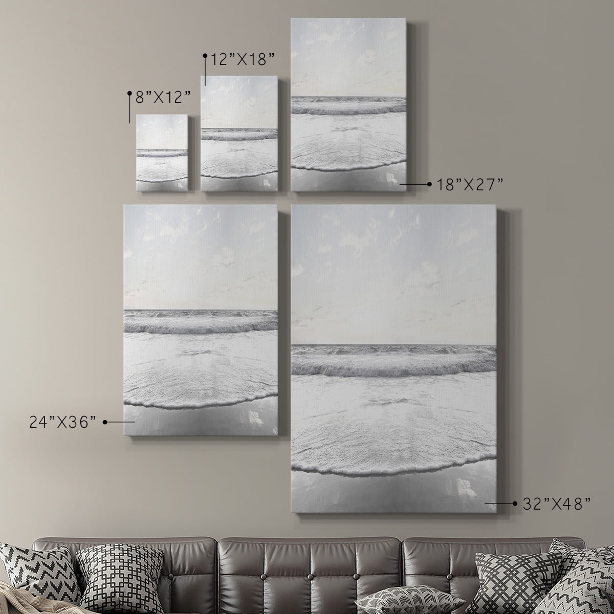 Serene Shore Premium Gallery Wrapped Canvas - Ready to Hang