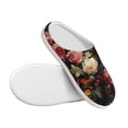 thumbnail image 3 of Yiaed Rose Flowers Print Slippers Fuzzy Warm Cozy Slippers Non Slip House Slippers For Indoor Outdoor Slippers House Slippers-39/40, 3 of 7