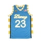 thumbnail image 4 of Camisetas de baloncesto de la escuela secundaria LANEY 23 SPACE JAM Jersey Costura bordado Ropa deportiva al aire libre de alta calidad Azul Blanco amarillo, 4 of 5