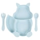 thumbnail image 1 of Kids Tableware Set Baby Suction Cup Plate Silicone Baby Plate Placemat Silicone Placemat Baby Tableware Set Plate, for Training Eating (Squirrel-Light, 1 of 5