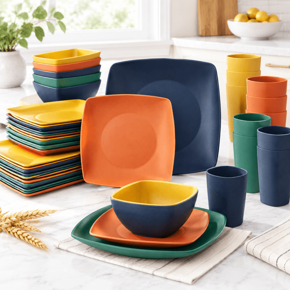 48-piece Plates And Sets Square Kitchen Dishes Set For 12