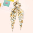 thumbnail image 3 of Women Leopard Printing Long Scarf Ribbons Scrunchie Elegant Hair Tie Ponytail Holder Elastic Hairband for Girl Hair Accessories, 3 of 4