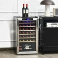 thumbnail image 2 of Costway 20 Inch Wine Cooler Refrigerator for 33 Bottles with Tempered Glass Door, 2 of 10