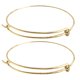 thumbnail image 1 of 20 pulseras elásticas de alambre ajustables para mujer (doradas), 1 of 5