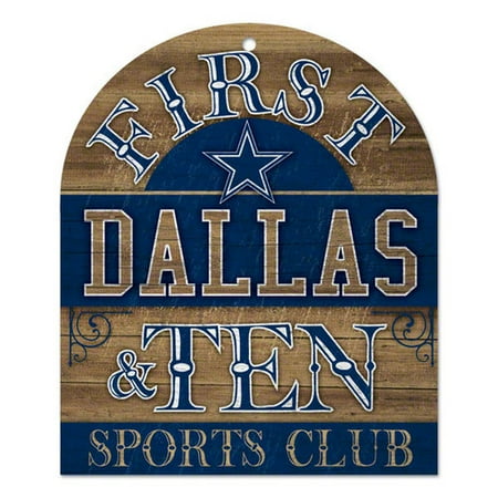 NFL - Dallas Cowboys First & Ten Wood Sign