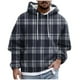 thumbnail image 1 of Men's Print Plush Warm Coat Fleece Sweater Casual Coat Pocket Sweater Autumn Winter Coat2XL, 1 of 5