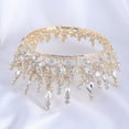 thumbnail image 2 of Nvzi-c Wedding Tiara for Bride Princess Tiara Headband Bridal Crown,Crystal Rhinestone Hair Jewelry Decor for Queen Bride Birthday Prom Wedding Pageant Halloween Costume Party(White), 2 of 2