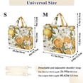 thumbnail image 2 of FORMRS Womens Corduroy Tote Bag Crossbody Shoulder Handbag with Pocket, Oranges Watercolor, 2 of 7