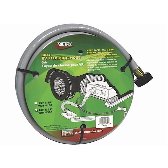 Valterra W01-4300 Gray Tank Flushing Hose 1/2 in x 25 foot
