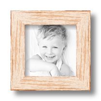 ArtToFrames 5x5 Inch Knotty Pines Pecan with White Wash Picture Frame, This White Wood Poster Frame is Great for Your Art or Photos, Comes with Regular Glass (4771)