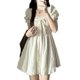 thumbnail image 4 of Vestido corto casual,Vestido corto Cuello cuadrado Cuello cuadrado Vestido corto Manga abullonada Vestido corto Diseño a prueba de futuro, 4 of 8