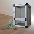 thumbnail image 6 of Reptiles Habitat Air Screen Cages Storage Ventilation Feeding Portable Reptile Cage Breeding Box for Frog Crickets Chameleons Gecko Turtle, 6 of 10