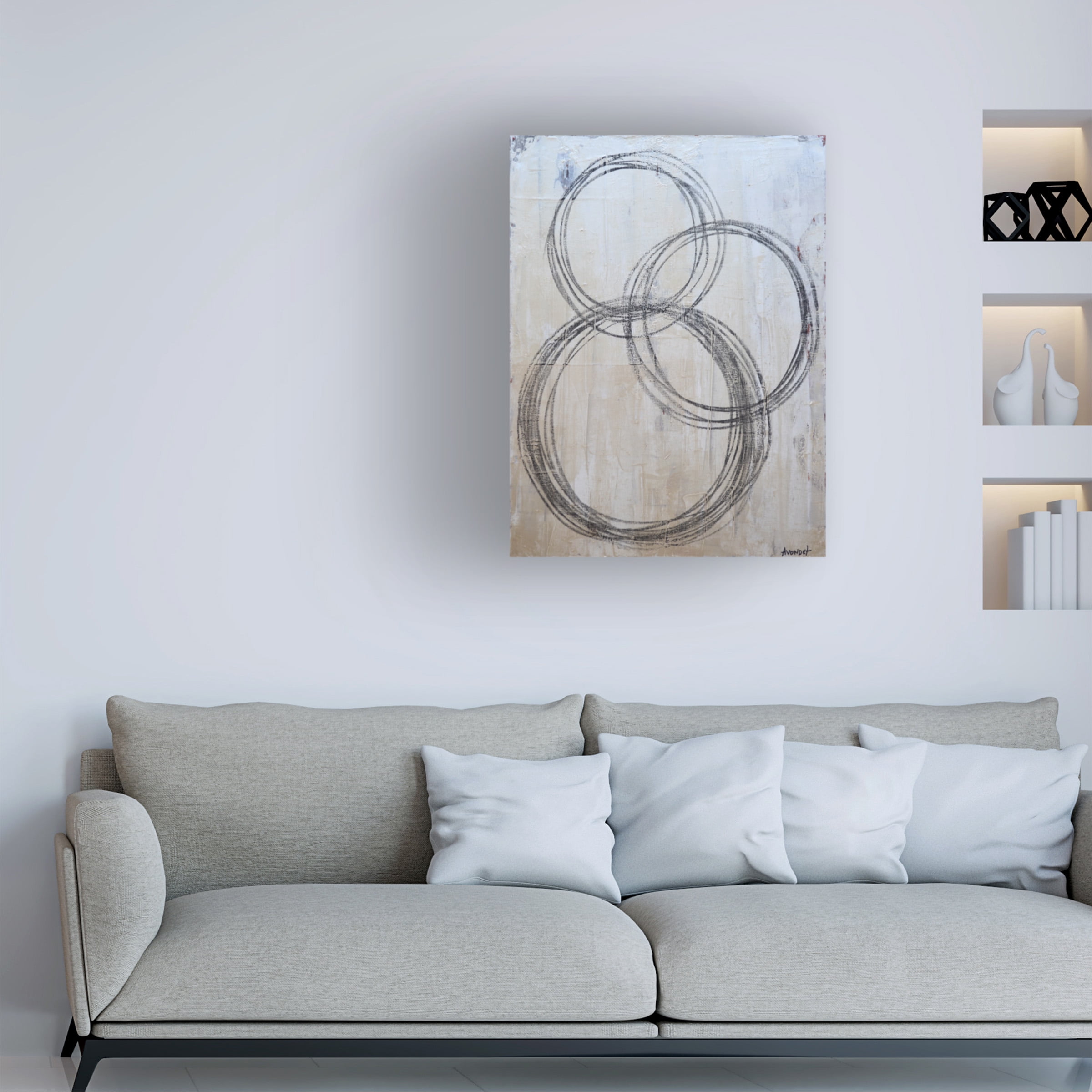 Natalie Avondet 'Circular I' Canvas Art