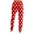 thumbnail image 3 of Fabrcox S-3xl Joggers Women's Pj Pants Loose Fit Heart Printed Drawstring Pajama Pants with Pockets Casual Trendy Cozy Sleepwear Bottoms Red 3XL, 3 of 4
