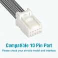 thumbnail image 7 of Pixelman Radar Detector Power Cord Adapter,(10Pin Type-B) Compatible with Toyota,Subaru,Lexus Models with Auto Dimming Rearview Mirror,RJ11 DC3.5 Radar Detectors Charger Cable, Built-in Hidden USB, 7 of 7