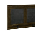 thumbnail image 5 of Twin Star Home Modern Farmhouse Hanging Entryway 3 Chalkboard Panels with Coat Hooks, Saw Cut Espresso, 5 of 7