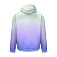 thumbnail image 5 of Momasggi Big and Tall Hoodies for Men Winter Fleece Lined Pullover Tops Loose Casual Long Sleeve Drawstring Hooded Sweatshirts Fashion Gradient Graphic Hoodie with Pockets Purple XL, 5 of 6