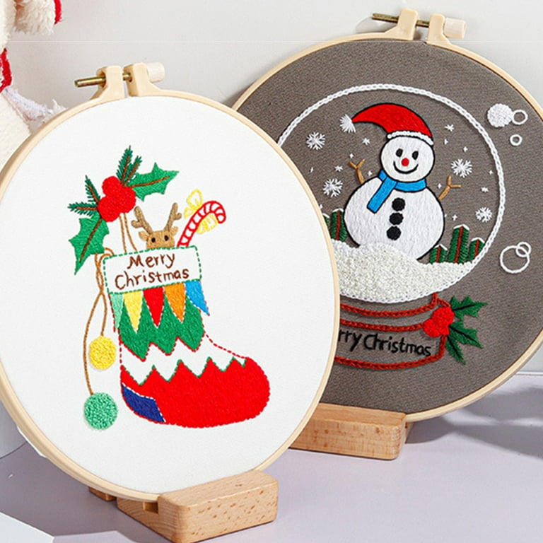 Christmas Embroidery Kit Beginner, Beginner Kit, Modern Embroidery
