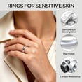 thumbnail image 6 of ChicSilver 925 Sterling Silver Ring for Men and Women, 5mm Wide Band Ring, Classic Wedding Band, Minimalist Unisex Jewelry Ring, Comfort Fit Silver Ring for Everyday Wear, 6 of 12
