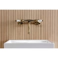 thumbnail image 4 of Kingston Brass KS2113PL Kingston Double-Handle 2-Hole Wall Mount Bathroom Faucet in Antique Brass, 4 of 8