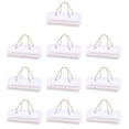 thumbnail image 1 of Xingzhi 10 Pieces Transparent Cake Packaging Box PET Dessert Rectangle Shape Holder Paper Cupcake Case Decorating Tool, 1 of 1