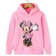 thumbnail image 2 of Sudadera con capucha con estampado de Disney Minnie Harajuku para niños de 3 a 14 años, sudadera de moda urbana de otoño para niñas, sudadera deportiva para exteriores, 2 of 4