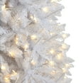 thumbnail image 4 of HomeStock 10ft Slim Pre-Lit White Magic Artificial Christmas Tree with 800 Warm White Lights and 2420 Bendable Branches, 4 of 10