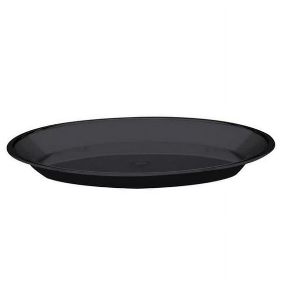 Cal-Mil 315-10-13 Black 10 x 1" Round Shallow Tray"