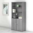 thumbnail image 7 of Studio C 5 Shelf Bookcase with Doors in Platinum Gray - Engineered Wood, 7 of 7