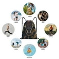thumbnail image 4 of Horeoi Ball Phyton Snake Print Drawstring Bags for Gym Sports Yoga Travel Lightweight Foldable Sackpack for Men Women Teens, 4 of 7
