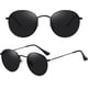 thumbnail image 2 of Small Round Polarized Sunglasses for Women Men Classic Retro Metal Frame Sun Glasses UV Protection, 2 of 4