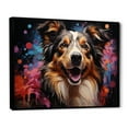 thumbnail image 2 of Designart "Portrait Of The Shetland Sheepdog" Animals Dog Floater Framed Canvas Wall Art, 2 of 5