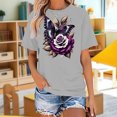 thumbnail image 4 of jowamay Womens Butterfly Shirt Flower Crewneck Summer Casual T Shirts Fashion Graphic Tees for Travel Dating, 4 of 7