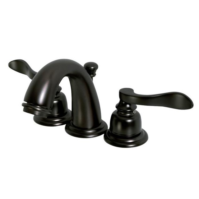 NuWave French Mini Widespread Lavatory Faucet with ABS & Brass Pop-Up, Oil Rubbed Bronze
