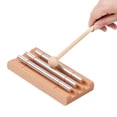 thumbnail image 3 of Aluminum Metal Bar, Beech Wood Base, 1Tone Chime with Mallet, for Classroom Management, 3 of 6