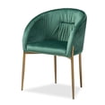 thumbnail image 2 of Baxton Studio Ballard Dining Chair, Green/Gold, 2 of 10