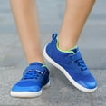 thumbnail image 2 of Linfrsh Toddler Sneakers Shoes Girls Breathable Baby Soft Mesh Lace Up Toddler Kids Baby Shoes Baby Running Shoes(Blue,1.5 Big Kids), 2 of 7