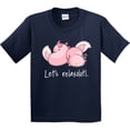 thumbnail image 3 of Inktastic Let's Relaxolotl with Cute Sleeping Axolotls Youth T-Shirt, 3 of 5