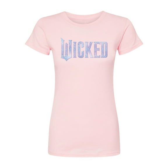 Wicked: Part 2 -  Sparkle Logo - Juniors Fitted Short Sleeve Graphic T-Shirt