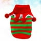 thumbnail image 5 of Suéter navideño a rayas para perro, elegante y grueso, para perro pequeño, talla S (rojo y verde), 5 of 7