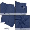 thumbnail image 5 of Sundazz Barrel Sweatpants Women Baggy Wide Leg Sweat Pants Drawstring Workout Pants with Pockets, XS-XL, 5 of 7
