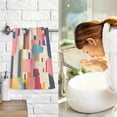 thumbnail image 7 of Yayeee 100% Cotton Hand Towels for Bathroom 16" x 28" Soft Absorbent Kitchen Towel, Art Geometric, 7 of 7