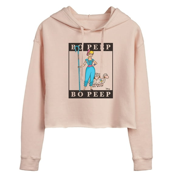 Toy Story 4 - Type Block Bo Peep - Juniors Cropped Pullover Hoodie
