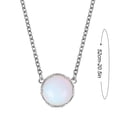 thumbnail image 3 of Collares Colgantes XWSHYW Cadena Redonda de Clavícula Azul Degradado, 3 of 4