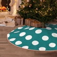thumbnail image 5 of Sikiie Teal And White Polka Dot Christmas Tree Skirt, Christmas Tree Decorations, Christmas Decor, Tree Mat Decoration(30-48IN)-30", 5 of 6